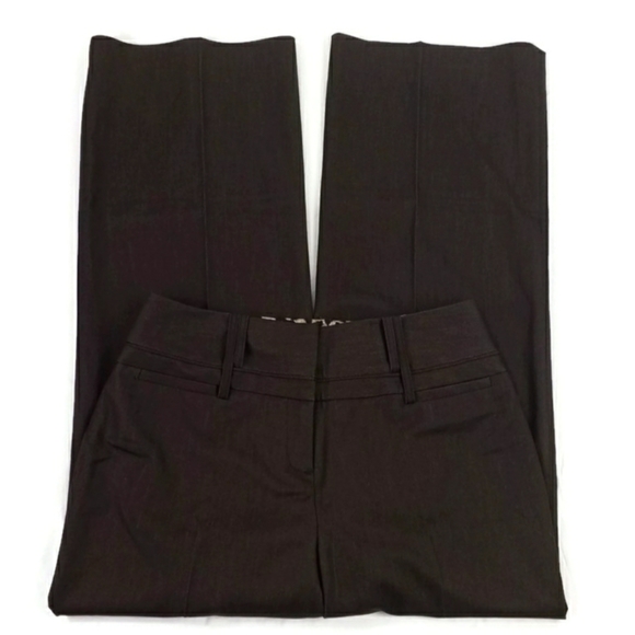 Cato Brown Stretch Mid Rise Wide Leg Classic Career Pants Womens 8P Petite - Picture 3 of 11